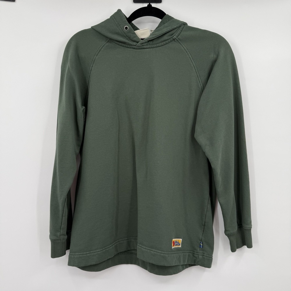 Fjall Raven Hoodie Womens Small Green Vardag Deep Patina 86987